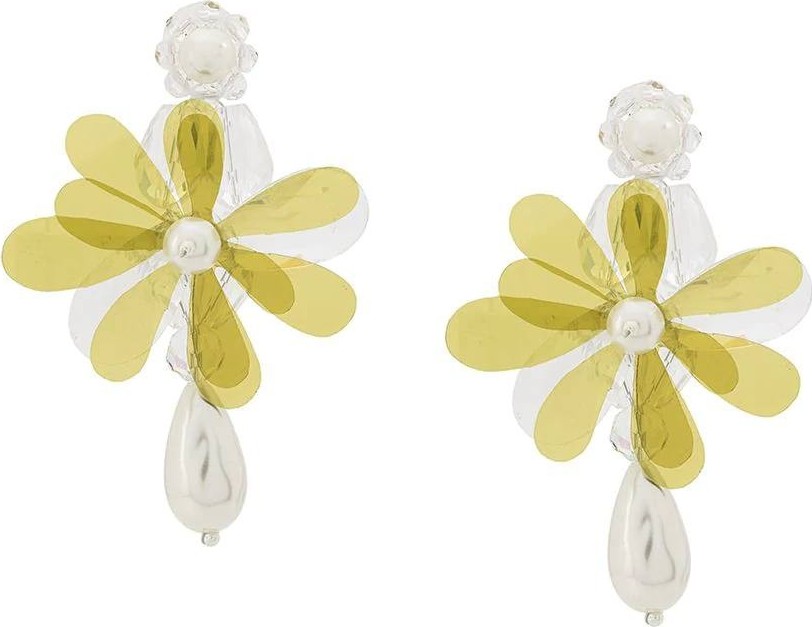 Simone Rocha Flower drop earrings