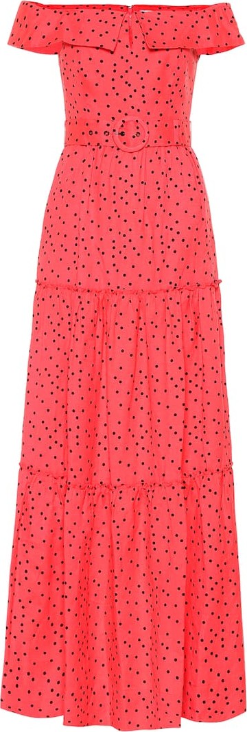 Rebecca Vallance Holliday linen-blend maxi dress
