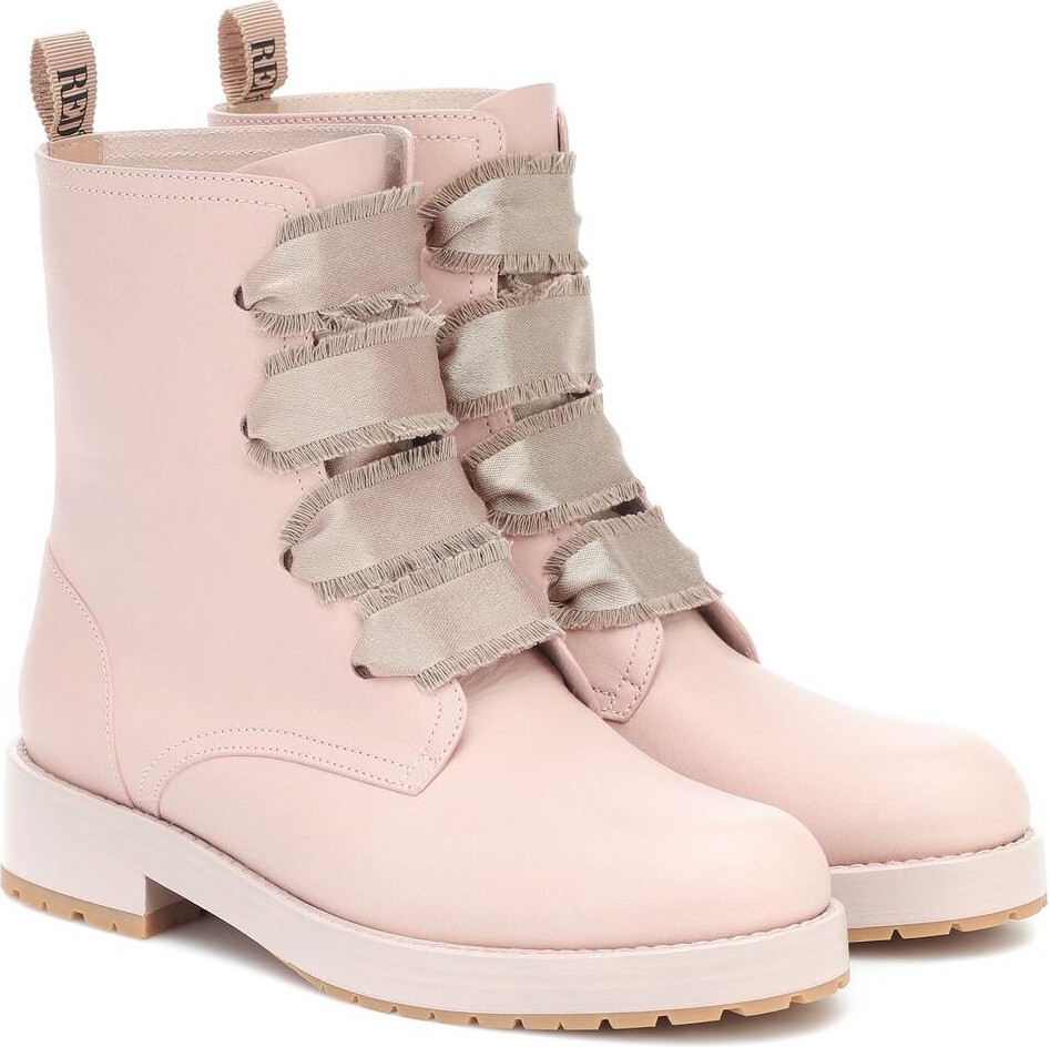 RED Valentino RED (V) leather ankle boots RED Valentino RED (V) leather ankle boots