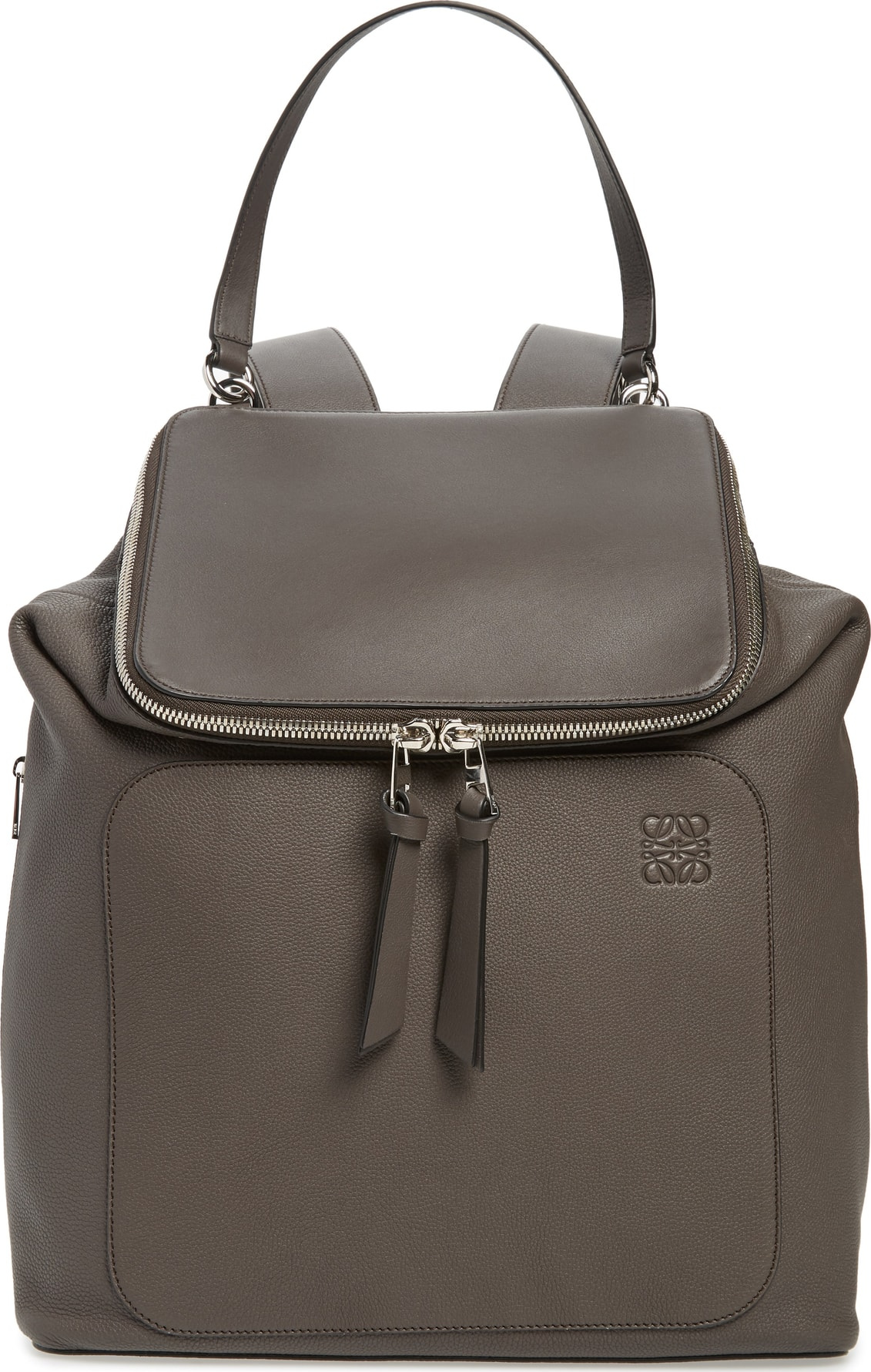 LOEWE Goya Plaid Calfskin Leather Backpack LOEWE Goya Plaid Calfskin Leather Backpack