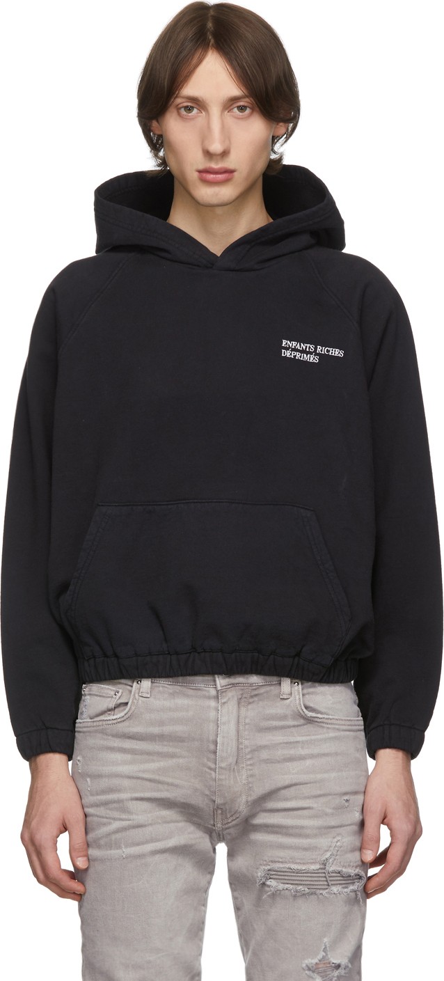 Enfants Riches Deprimes Black Logo Hoodie