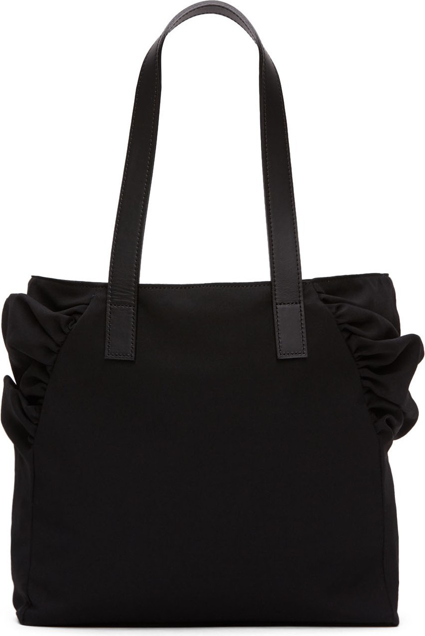 Yohji Yamamoto Black Gather Tote