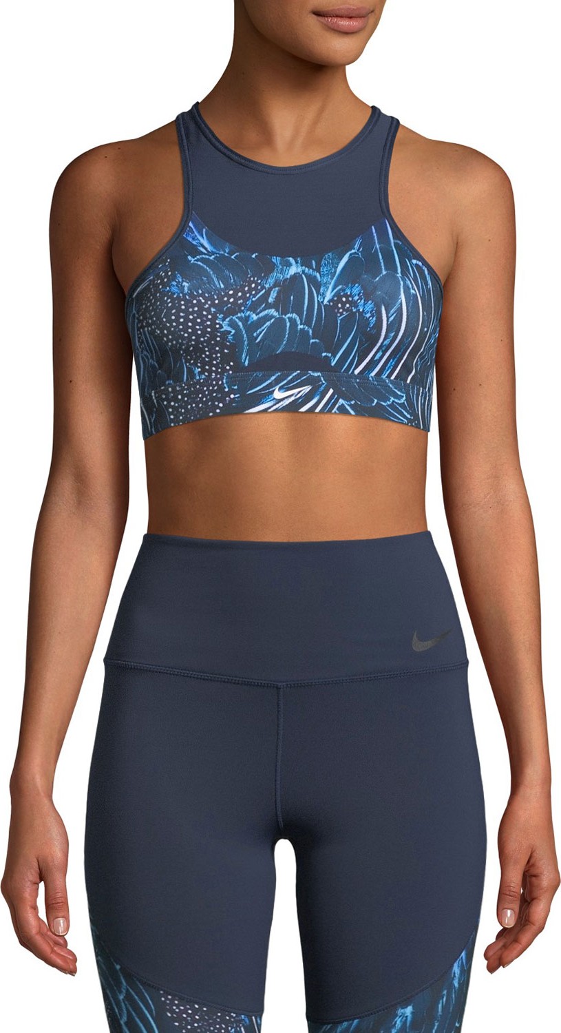 Nike Swoosh Printed Medium-Support Sports Bra