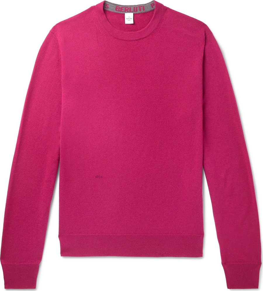 Berluti Cashmere and Mulberry Silk-Blend Sweater