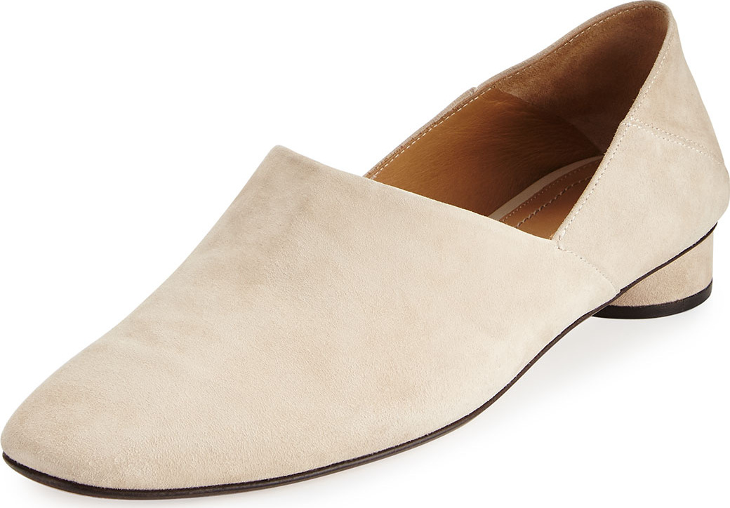THE ROW Noelle Suede 30mm Flat