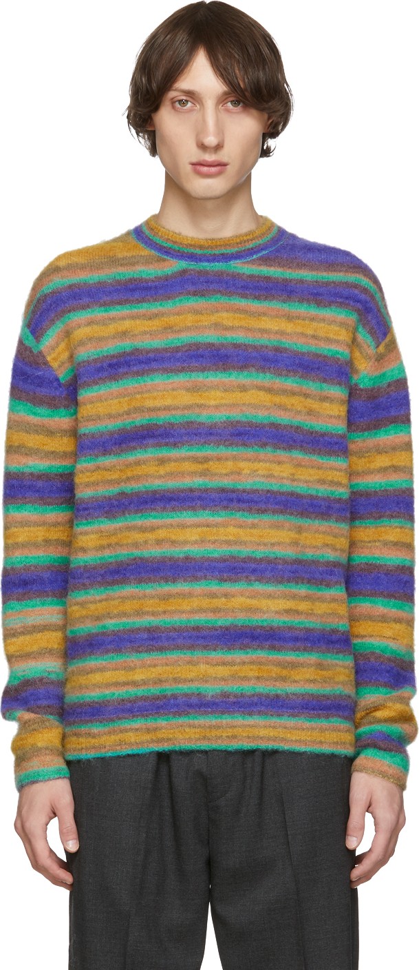 Acne Studios Multicolor Striped Alpaca Sweater