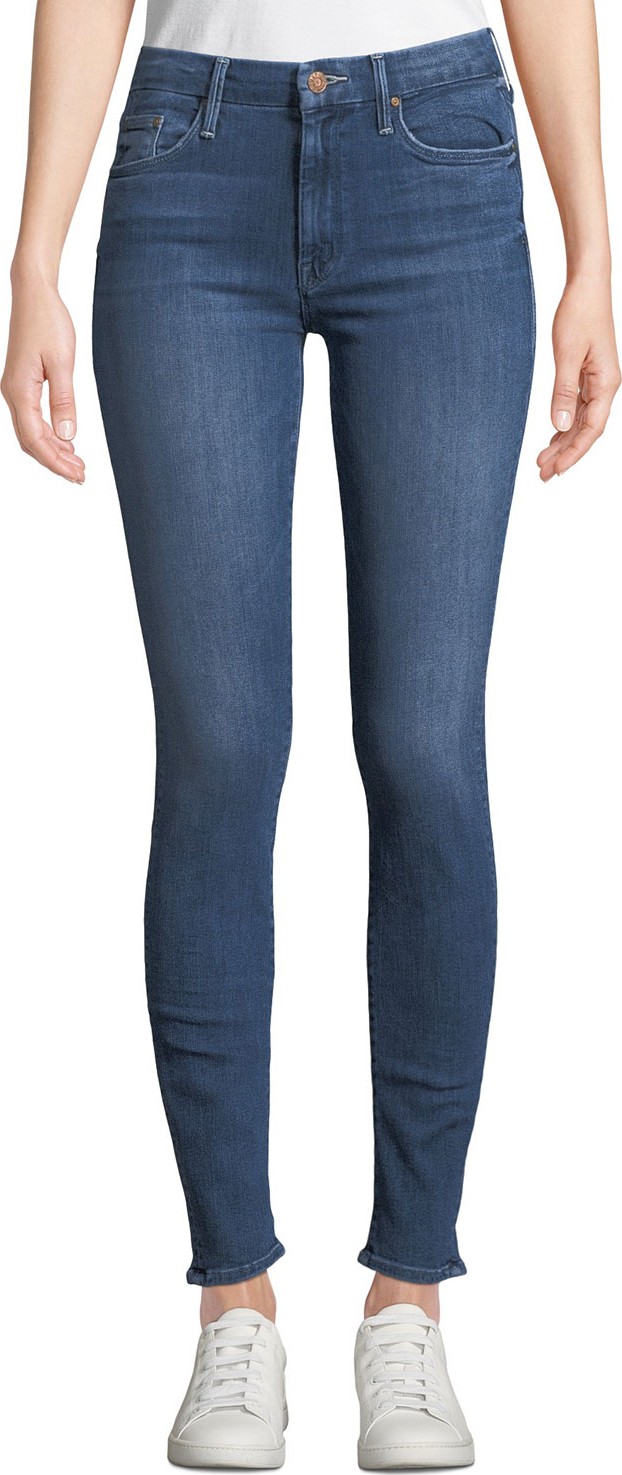MOTHER The Looker Mid-Rise Ankle Skinny Jeans