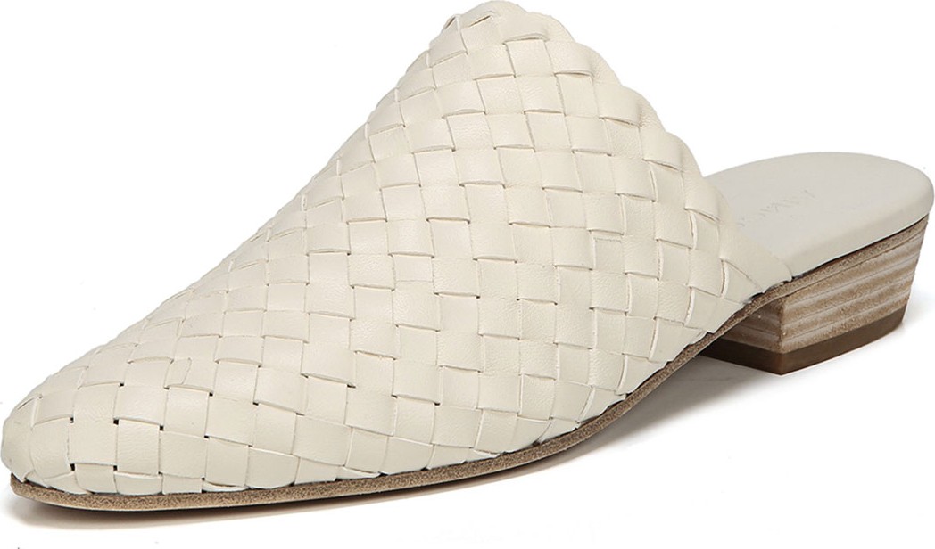 Vince Galena Woven Leather Flat Mules