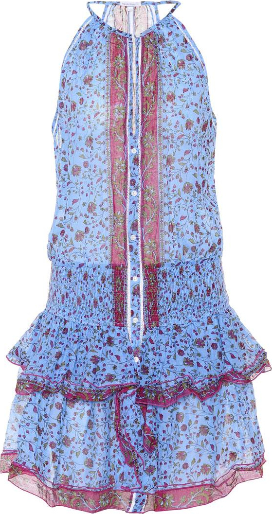 Poupette St Barth Honey floral cotton minidress