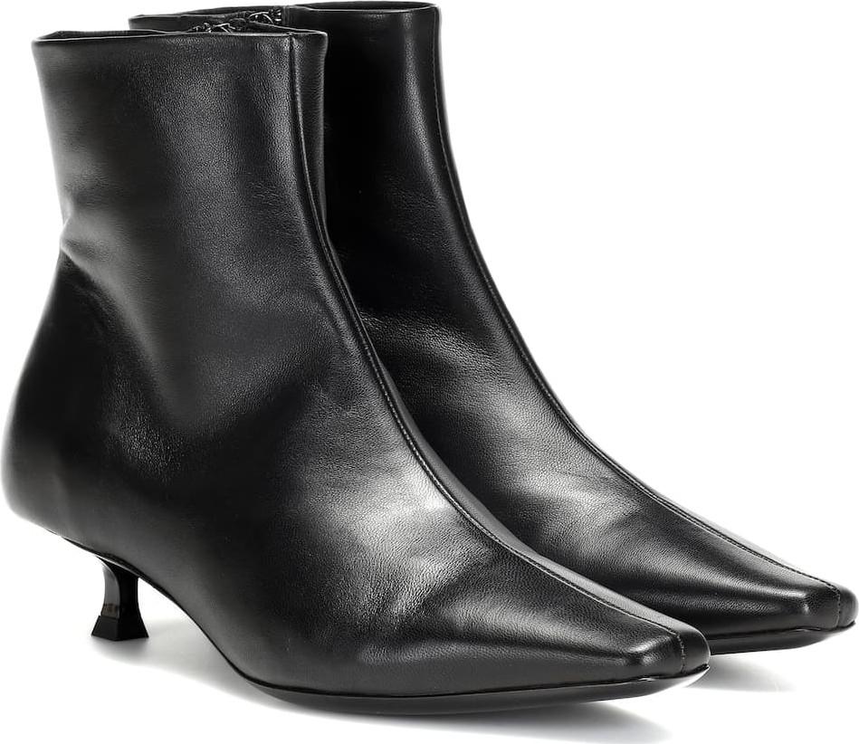 By Far Laura leather ankle boots