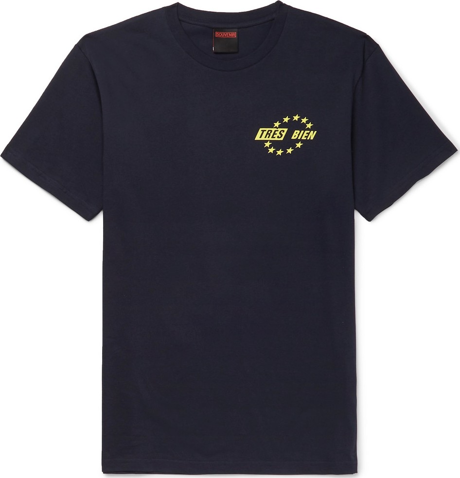 Très Bien Souvenir Logo-Print Cotton-Jersey T-Shirt
