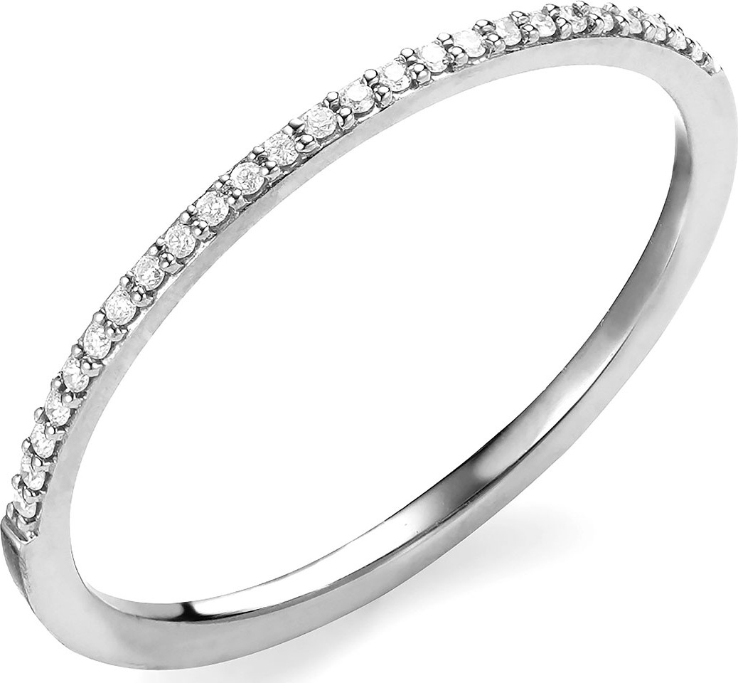 Lana 14k Gold Thin Flawless Diamond Stack Ring