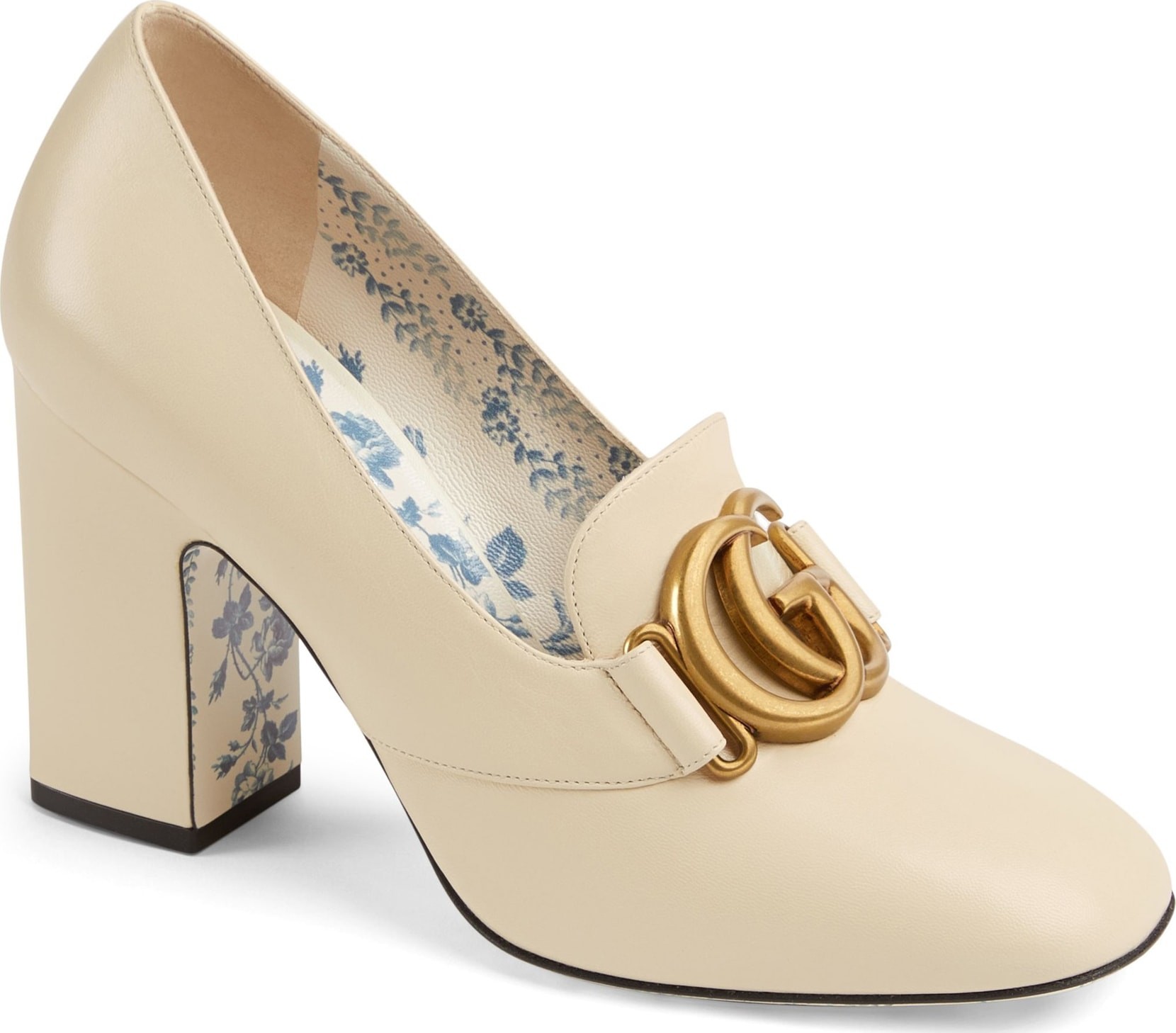 Gucci Victoire Block Heel Pump