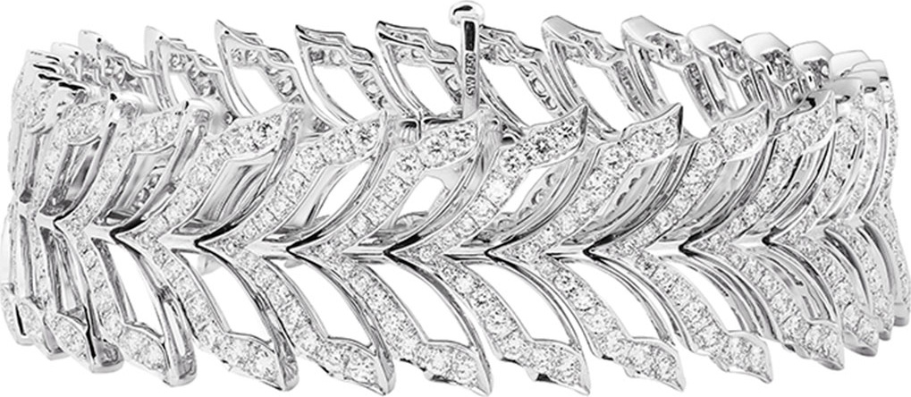 Stephen Webster Magnipheasant White Gold Pave Diamond Tennis Bracelet