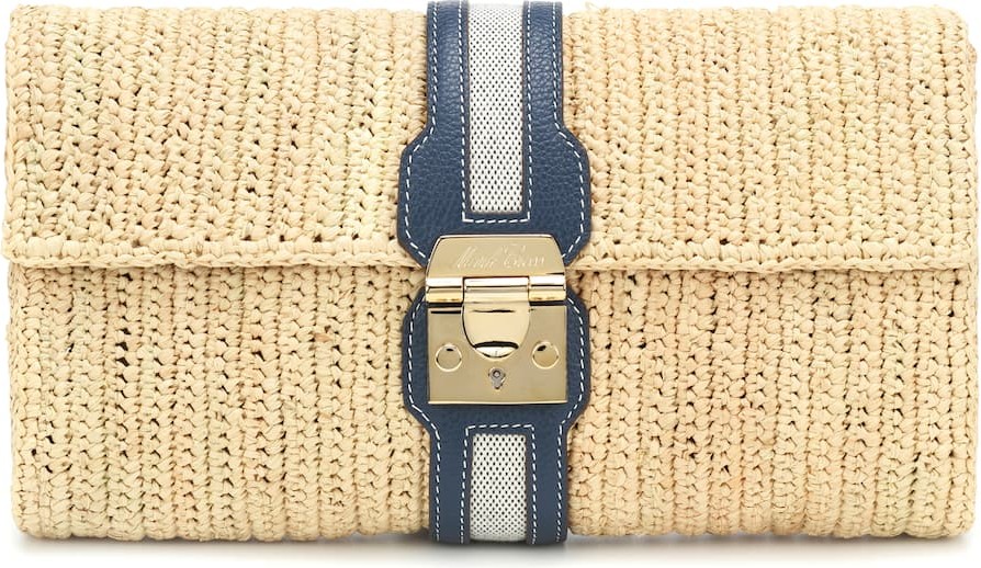Mark Cross Sylvette Small raffia clutch Mark Cross Sylvette Small raffia clutch