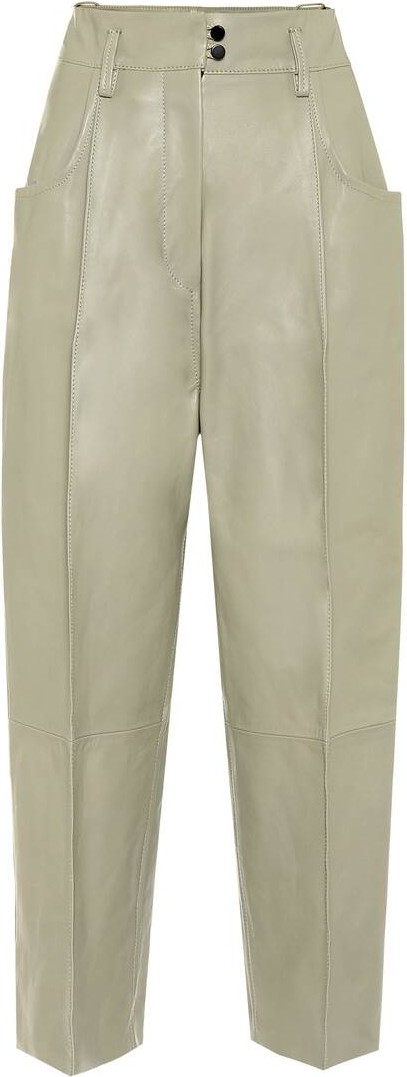 Petar Petrov Harris high-rise leather pants