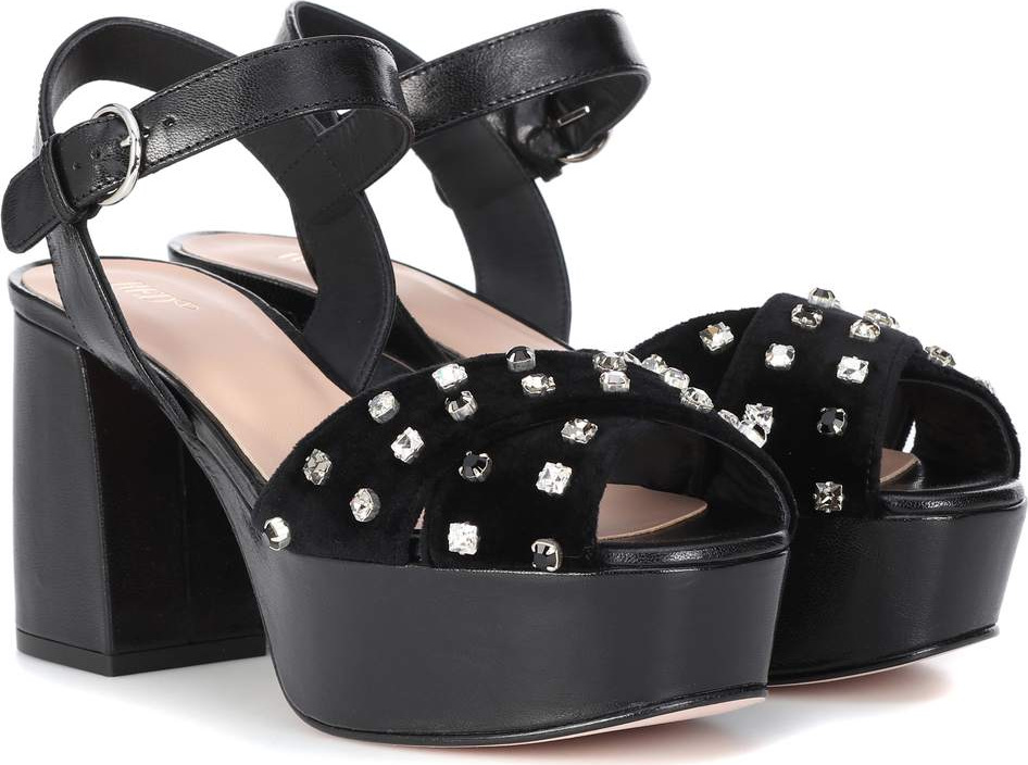 RED Valentino Embellished plateau sandals