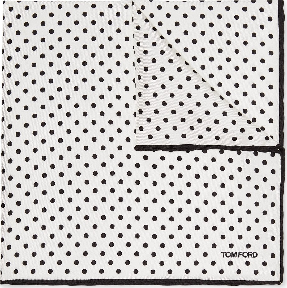 TOM FORD Polka-Dot Silk-Twill Pocket Square