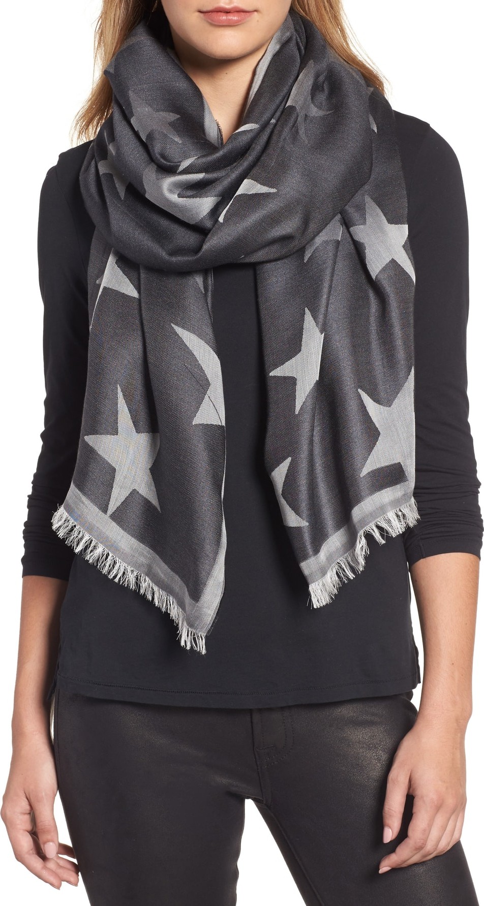 Stella McCartney Star Jacquard Scarf