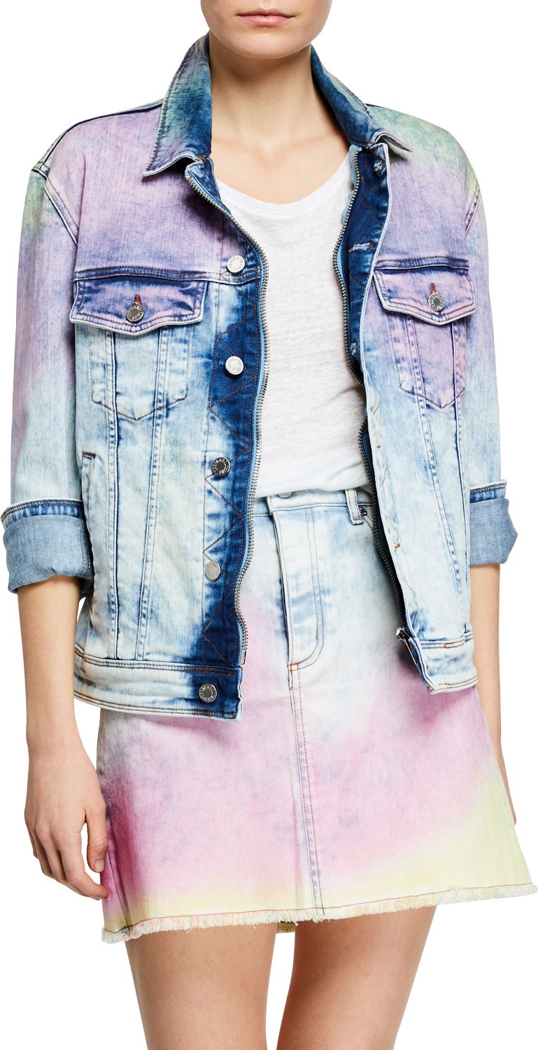 Zadig & Voltaire Juicy Tie-Dye Denim Jacket