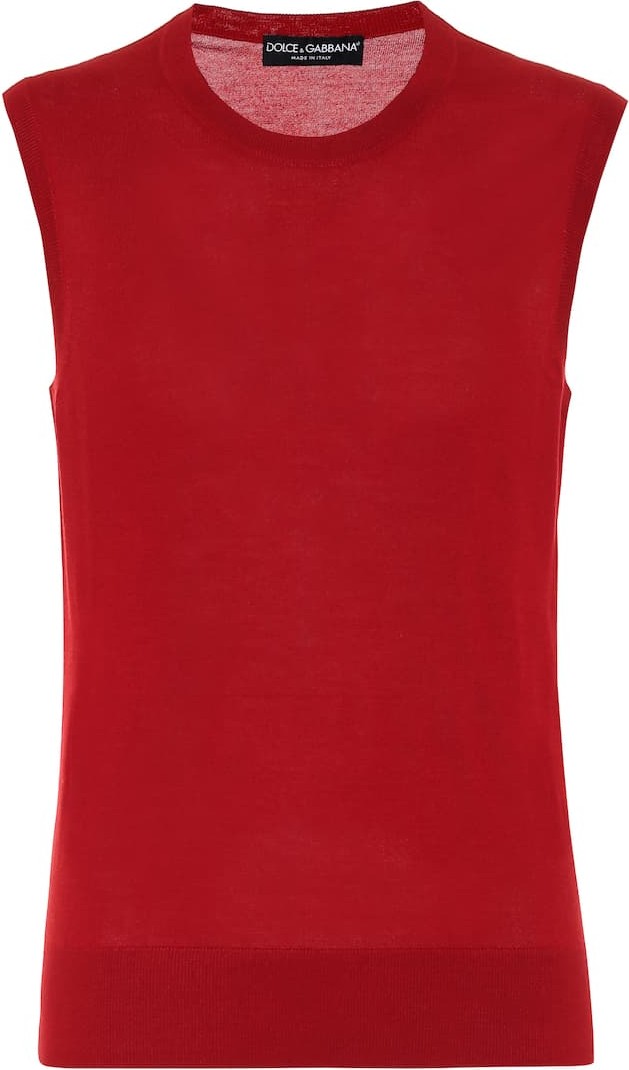 Dolce & Gabbana Cashmere and silk knit tank top