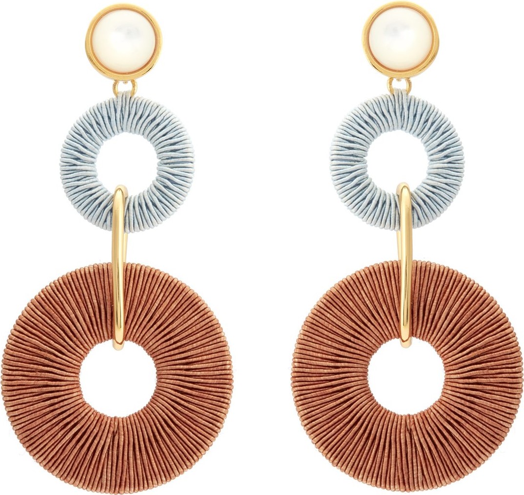 Lizzie Fortunato Corsica cord drop earrings