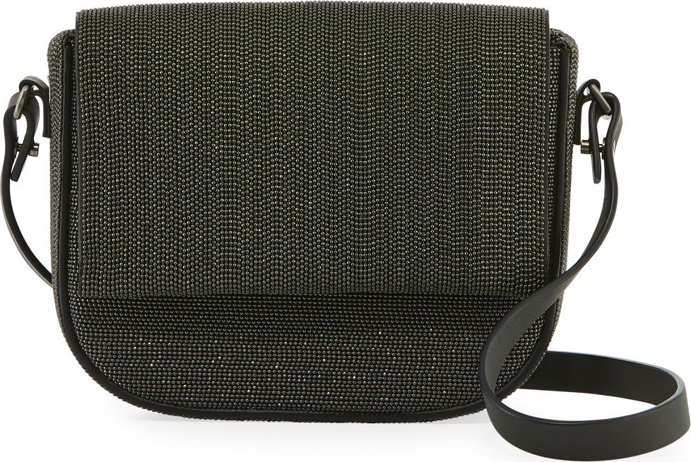Brunello Cucinelli Monili Beaded Crossbody Bag
