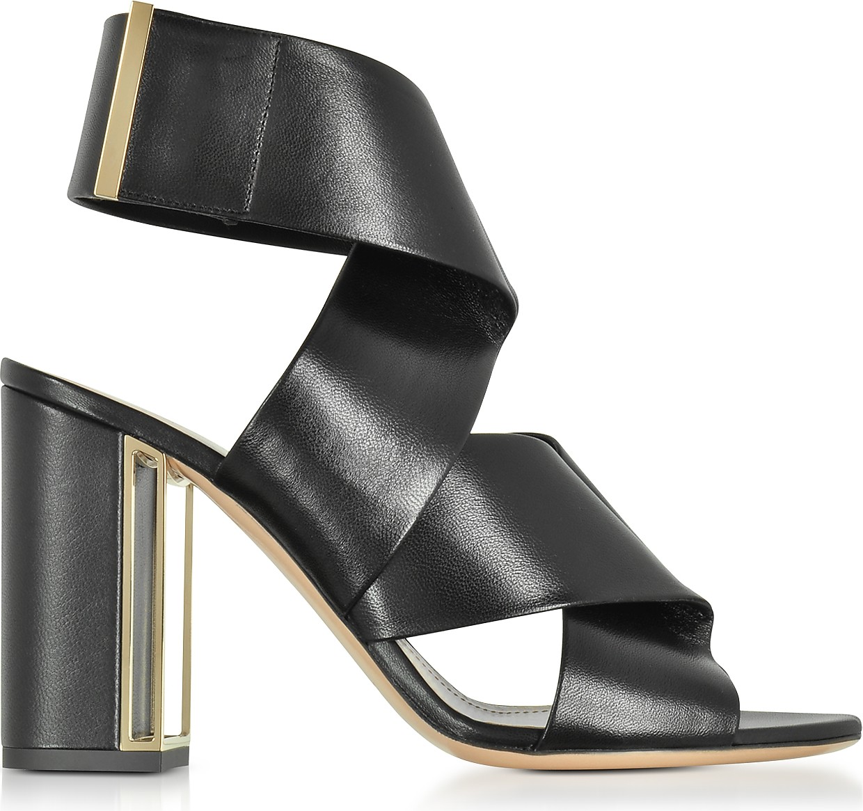 Nicholas Kirkwood Black Nappa Leather Nini Sandals