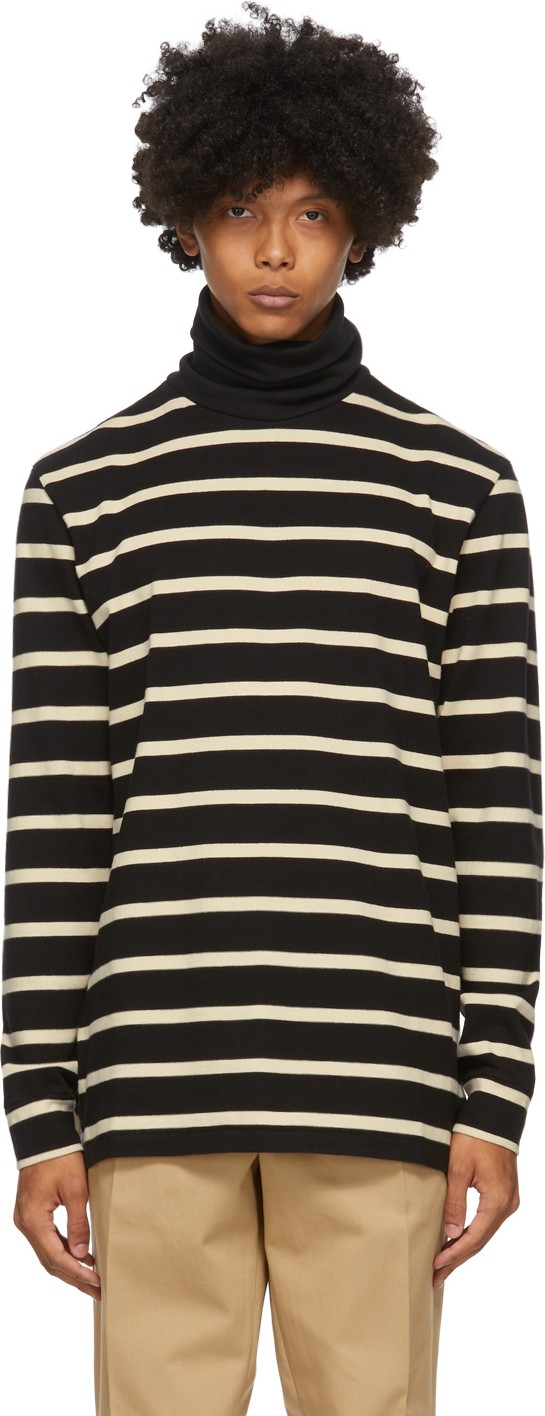 Barena Black & Off-White Baglio Turtleneck