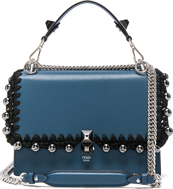 Fendi Ribbon & Pearl Embellished Kan I