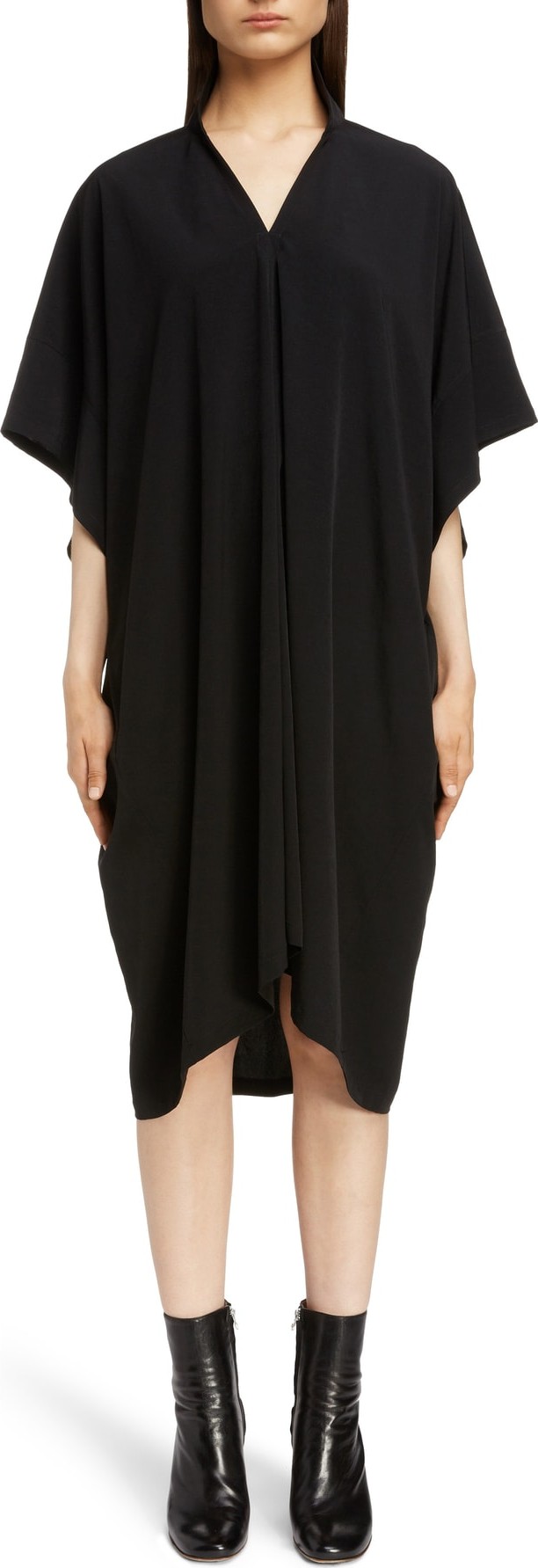 Y's By Yohji Yamamoto Stand Collar Flare Dress