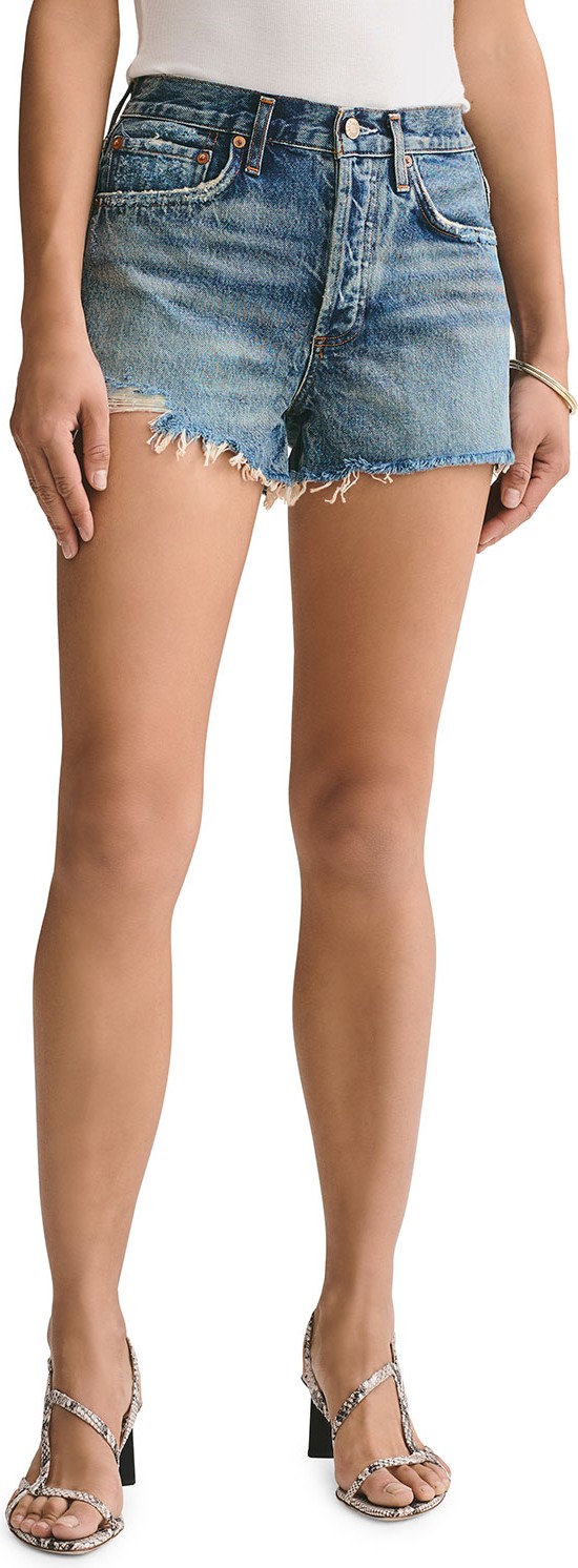 Agolde Parker Vintage Denim Cutoff Shorts