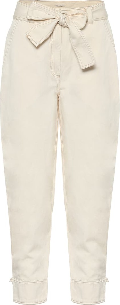 Ulla Johnson Levi cotton and linen carrot pants