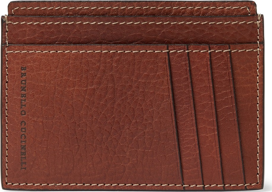 Brunello Cucinelli Full-Grain Leather Cardholder Brunello Cucinelli Full-Grain Leather Cardholder