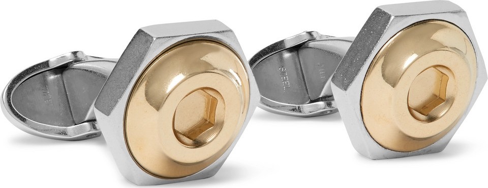 Dunhill Hex Steel Cufflinks