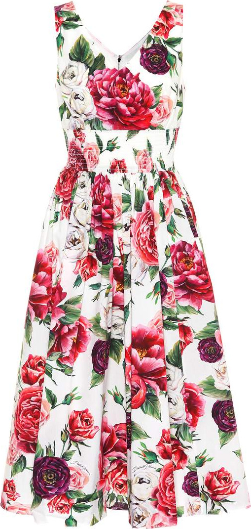 Dolce & Gabbana Floral-printed cotton dress