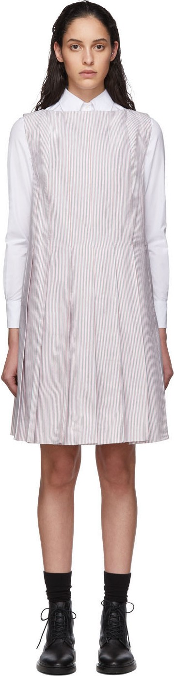 Thom Browne Multicolor Oxford University Stripe Dress