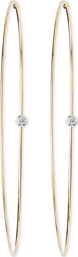 Lana Large Magic Diamond Hoops, Yellow Gold