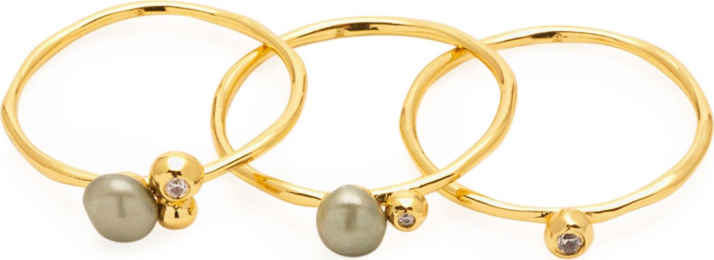 Gorjana Vienna Shimmer Stacking Rings, Set of 3