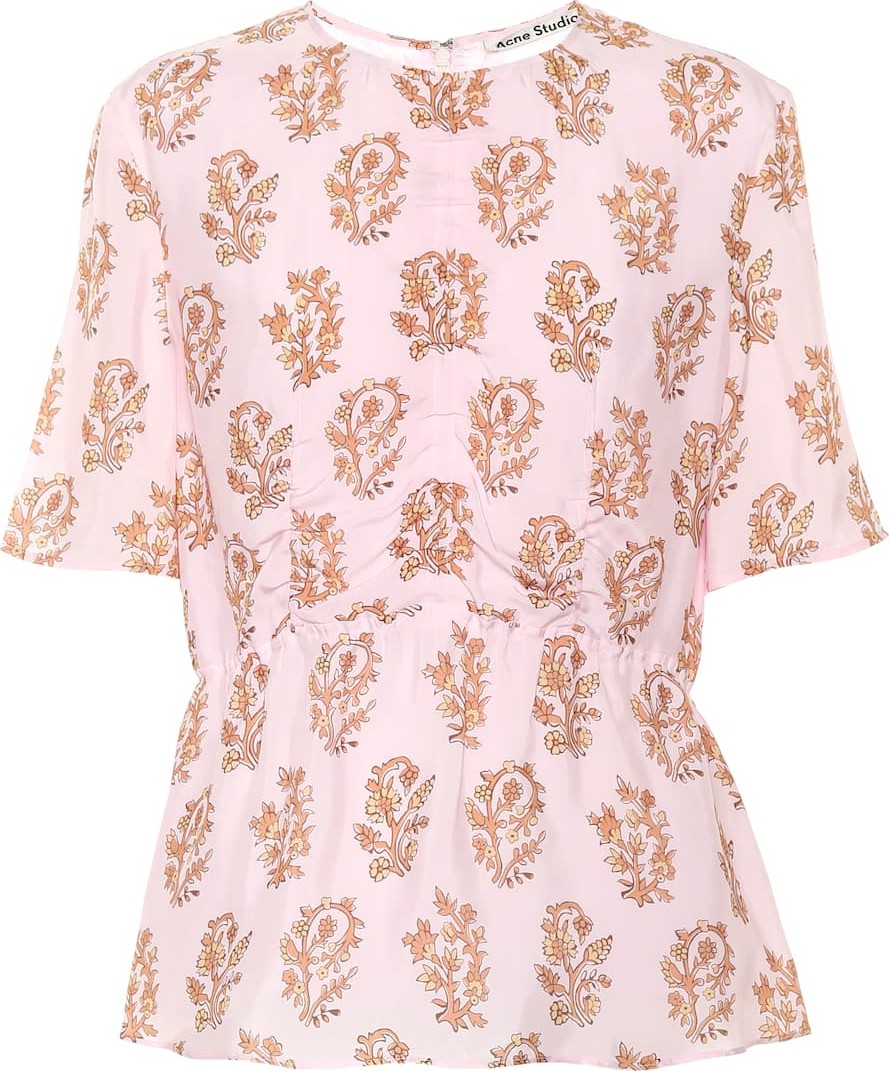 Acne Studios Floral-printed top