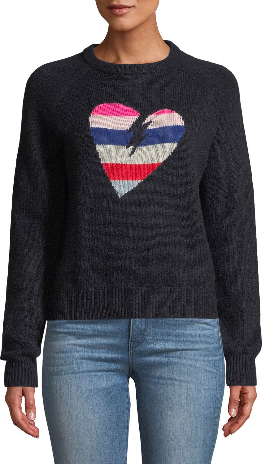 Zadig & Voltaire Baly Graphic Cashmere Pullover Sweater