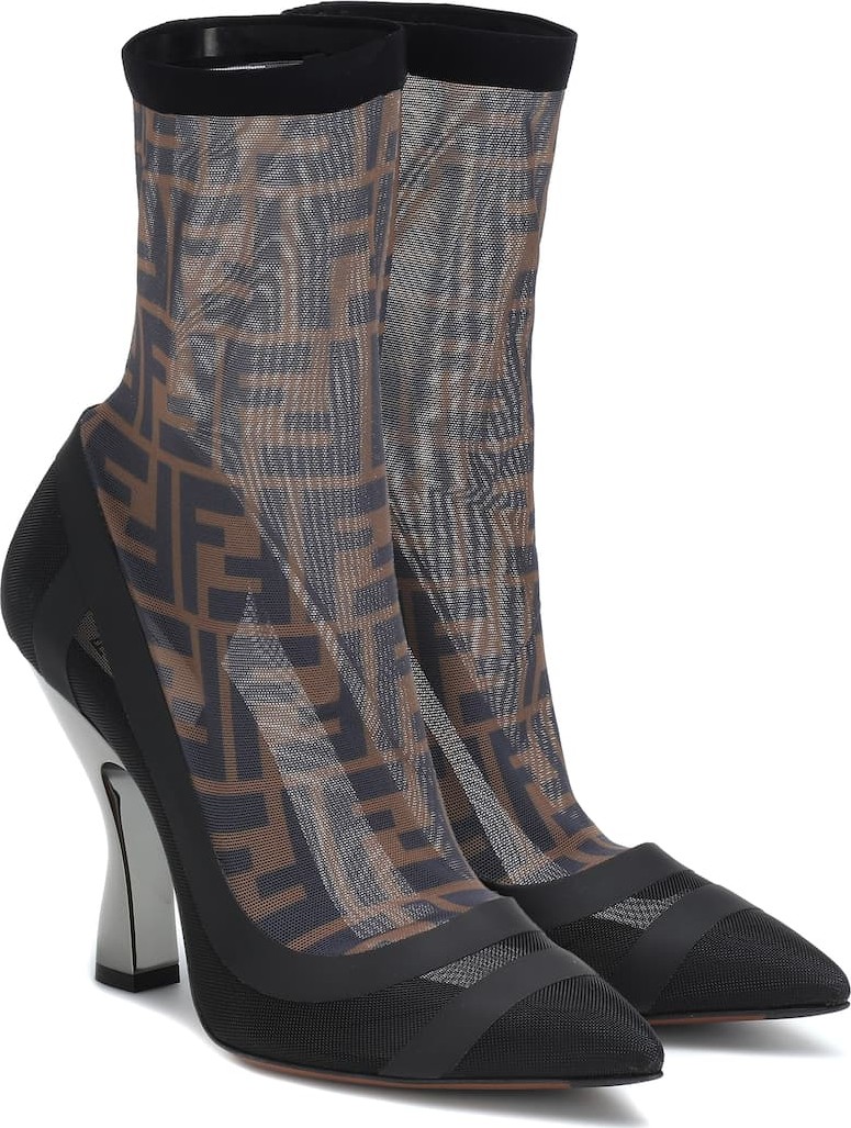 Fendi Satin ankle boots