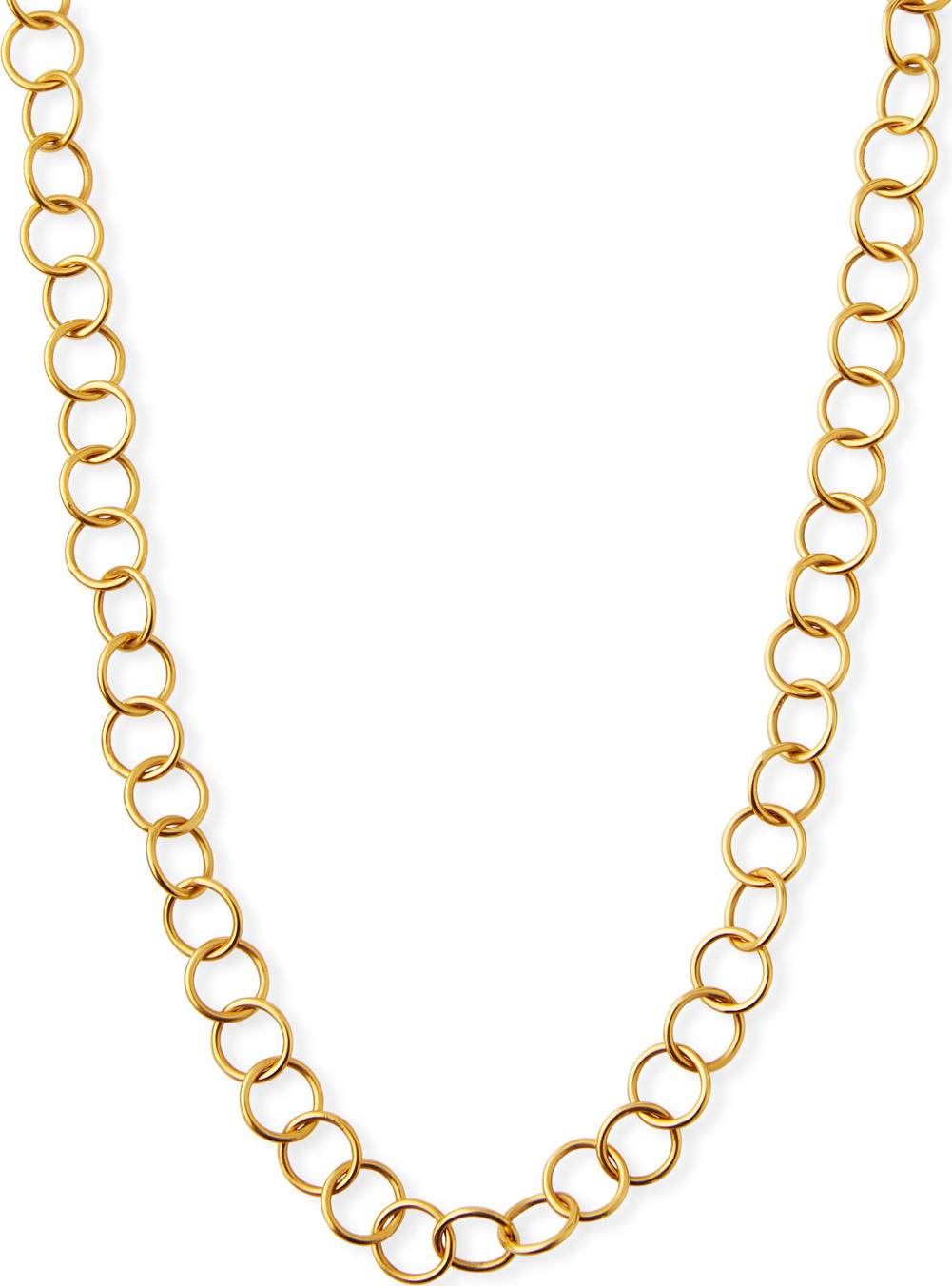 Dina Mackney Light Circle Chain Necklace, 36"L