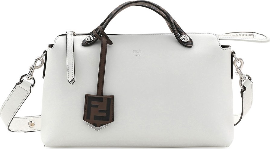 Fendi By The Way FF Leather Satchel Bag