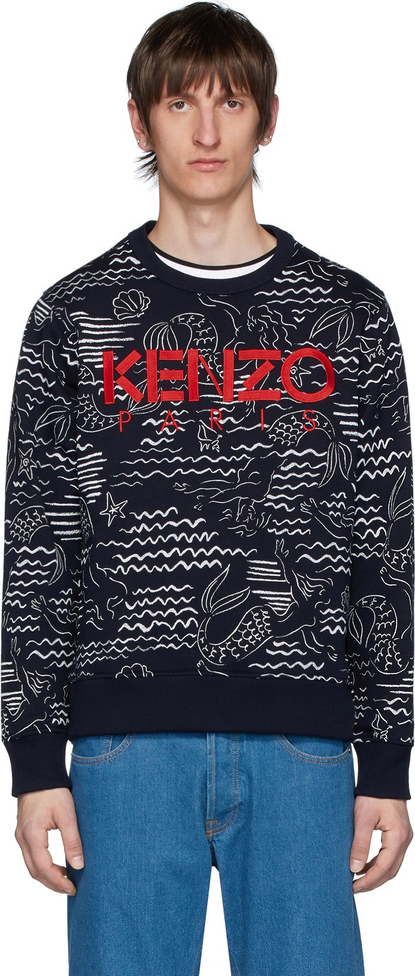 KENZO Navy Mermaids Sweatshirt