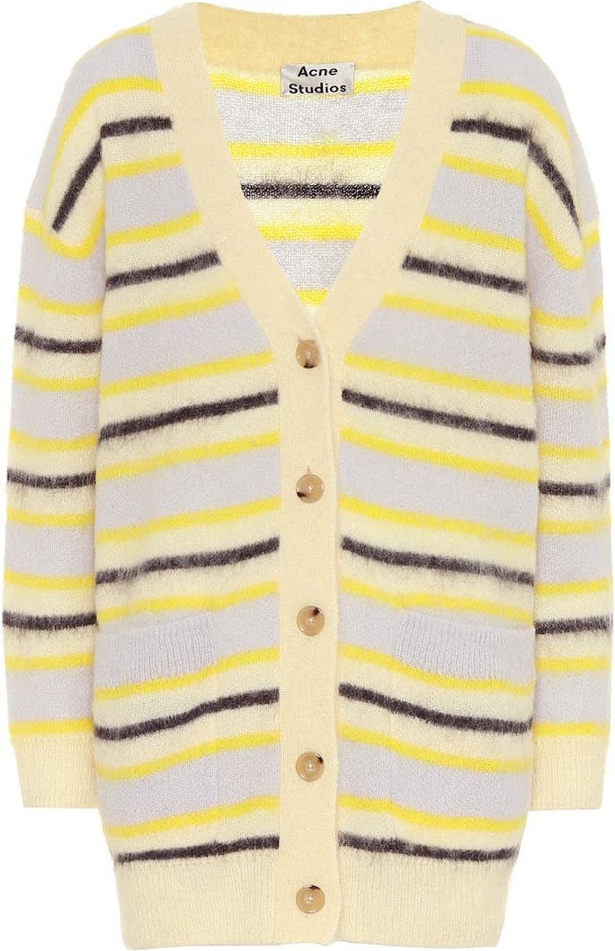 Acne Studios Striped wool-blend cardigan