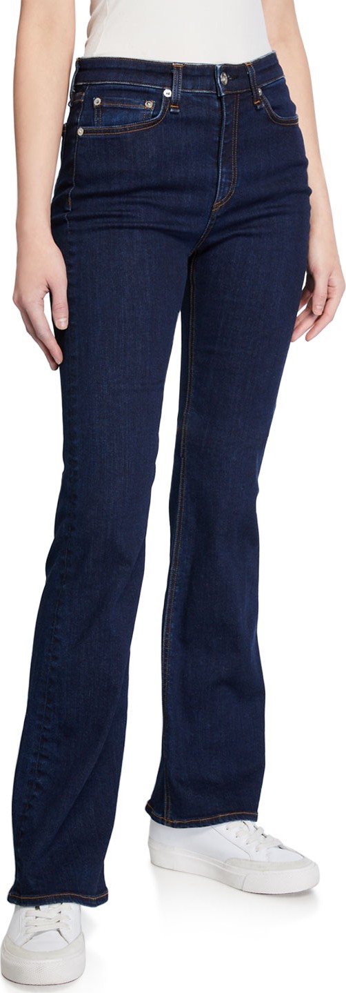 Rag & Bone Nina High-Rise Boot-Cut Denim Jeans