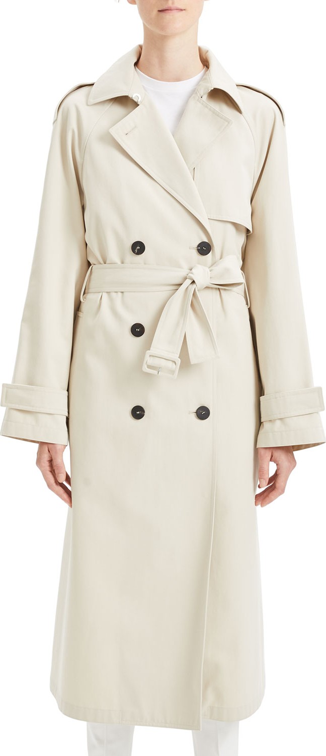 Theory Staple Classic Crepe Long Trench Coat Theory Staple Classic Crepe Long Trench Coat