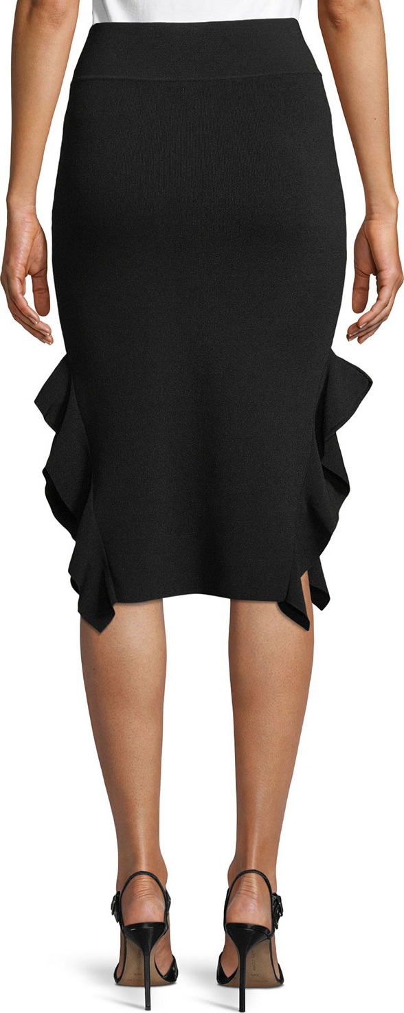 Opening Ceremony Knee-Length Flounce Pencil Skirt