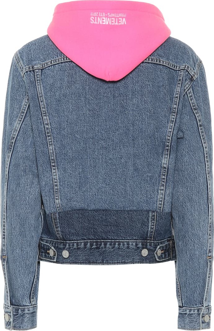 Vetements Hooded denim jacket